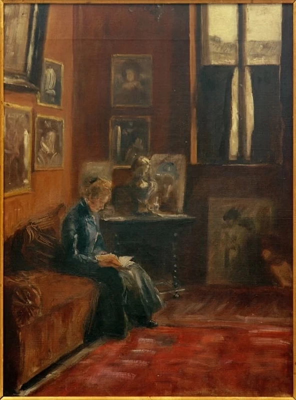 La lettrice nello studio di casa Starnberg